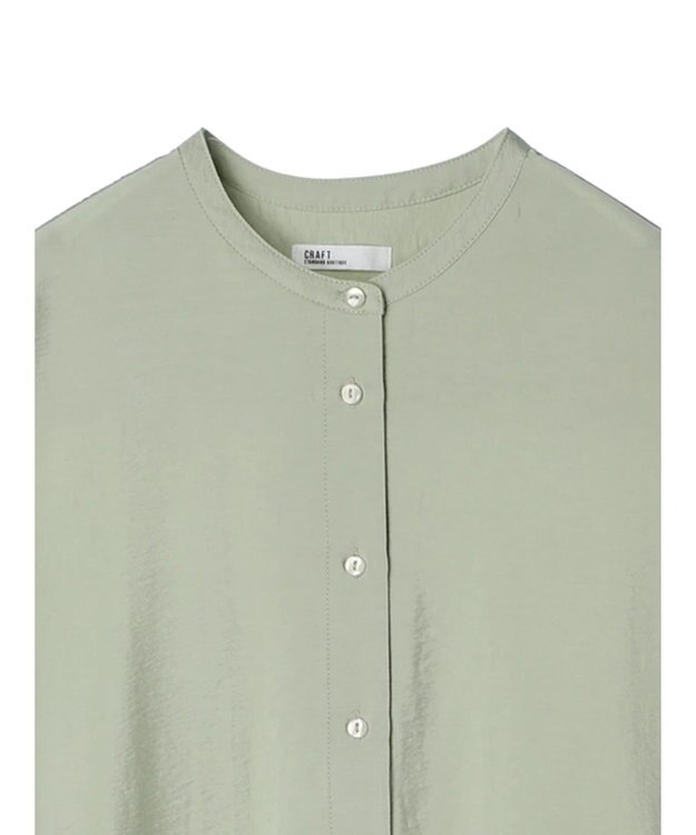 CRAFT STANDARD BOUTIQUE レーヨントロミ羽織りシャツ Light Green