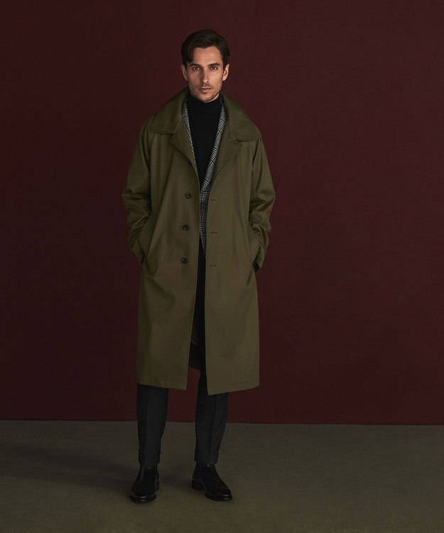 GOTAIRIKU VENTILE ギャバジン モーターサイクルコート カーキ系