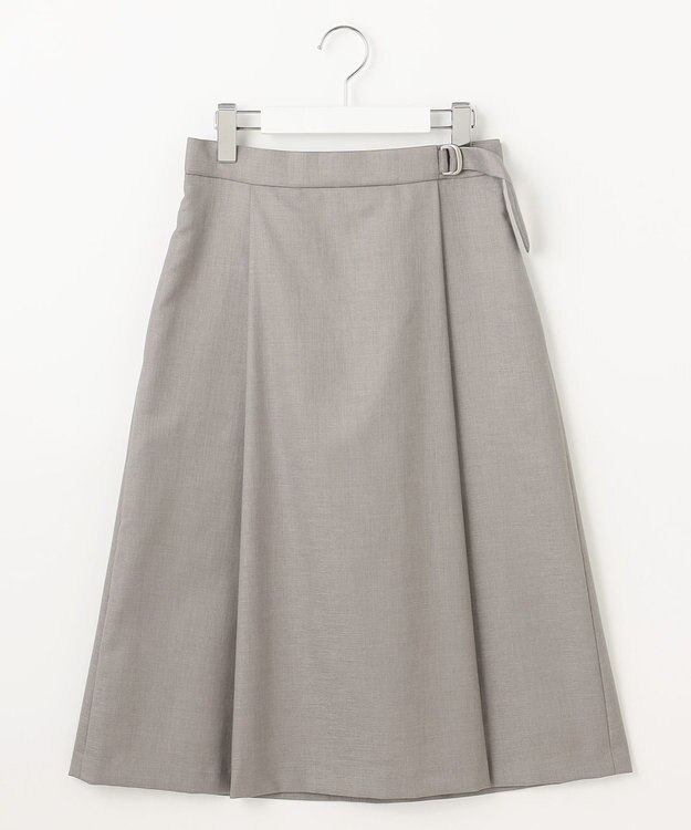 J.PRESS LADIES L 【セットアップ対応・洗える・UV加工・吸水速乾】OXIJEWELストレッチ スカート グレー系