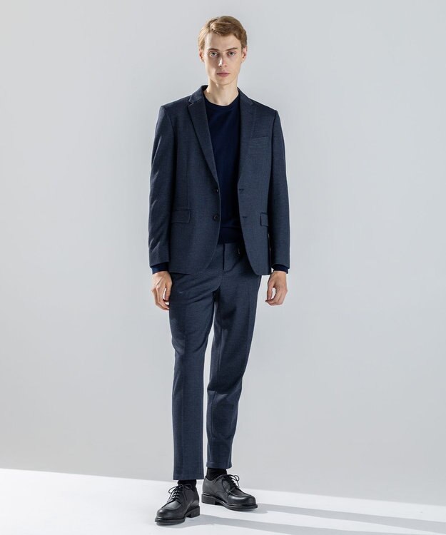 JOSEPH HOMME ウォッシャブルメリノ　クルーネックニット ネイビー系