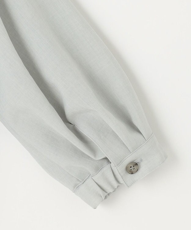 J.PRESS LADIES L 【WEB限定・洗える】ボイルドワッシャー ブルゾン ライトグレー系