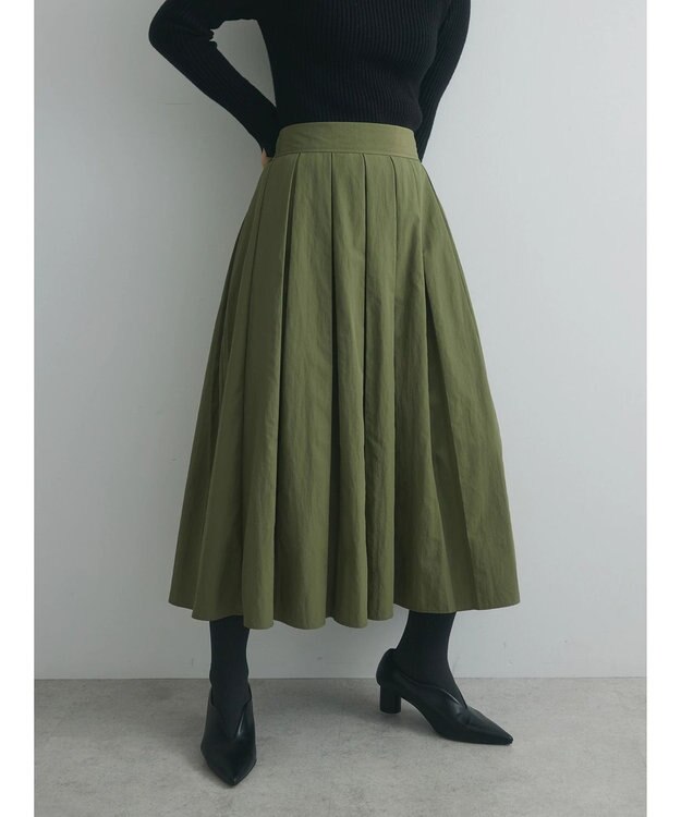 Green Parks armonia．フレアスカート Khaki