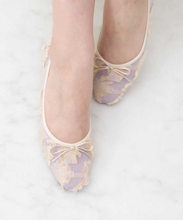 Bridget Birkin 【Bridget Birkin】シアージャガードパンプス ベージュコンビ