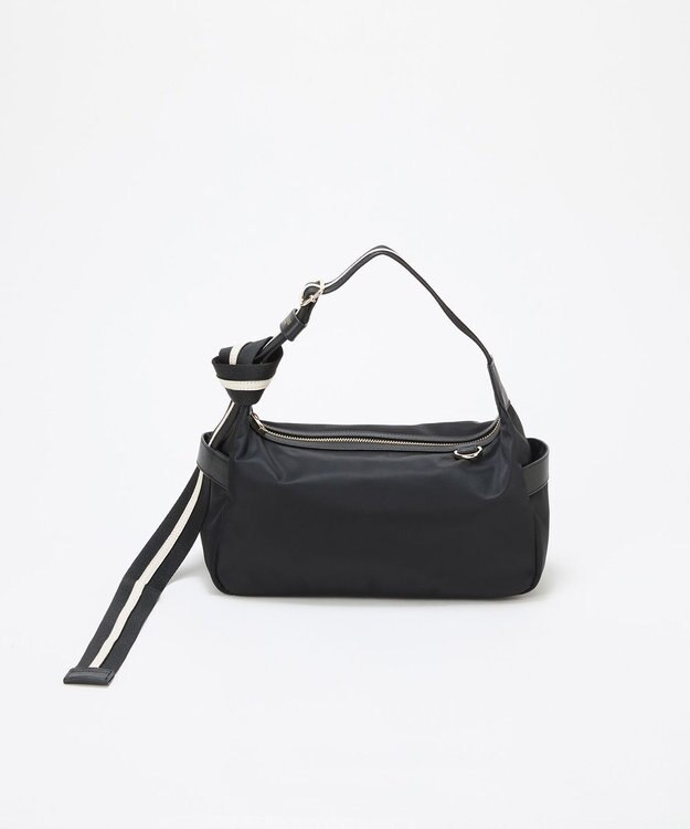 TOPKAPI 【TREASURE TOPKAPI】ナイロン ストライプ ベルト ショルダー バッグ ブラック