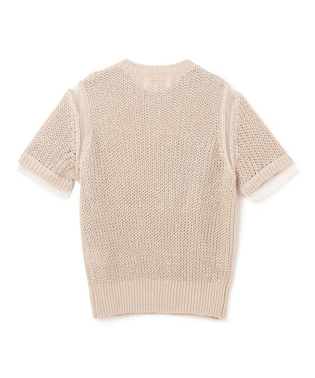 BEIGE， OLIVIER / 半袖ニット Flax