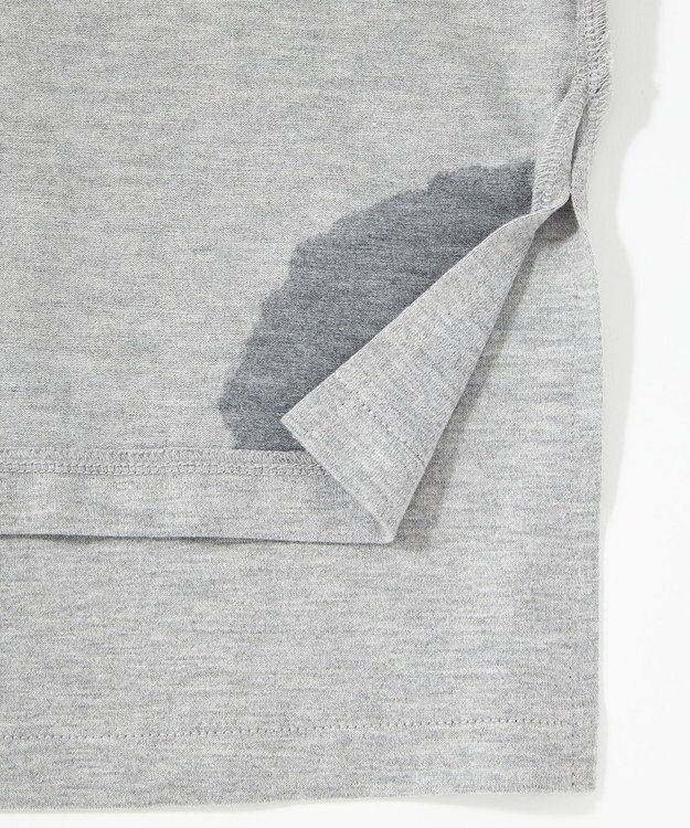 UNFILO 【汗ジミが目立たない/吸水速乾】マルチエフェクト　二の腕スッキリTシャツ グレー