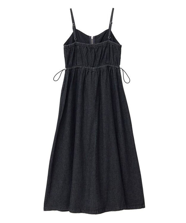 Green Parks ・ＳＵＧＡＲ　ＳＰＯＯＮ　デニムコルセットキャミワンピ Black