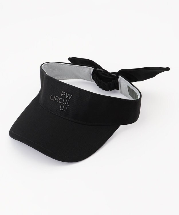 PW CIRCULUS 【NEW!】【WOMEN】リボンサンバイザー ブラック系