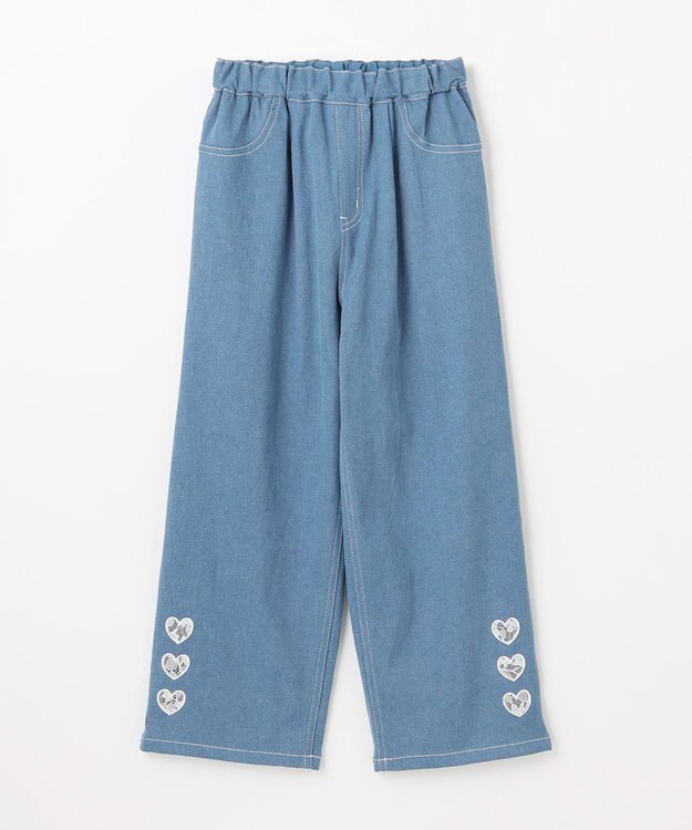 ANY KIDS デニムワイドパンツ ブルー