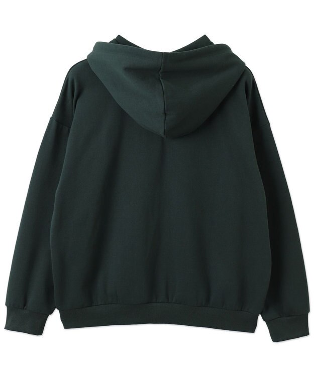 WEGO ワッペンロゴジップパーカー ダークグリーン