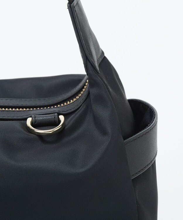 TOPKAPI 【TREASURE TOPKAPI】ナイロン ストライプ ベルト ショルダー バッグ ブラック