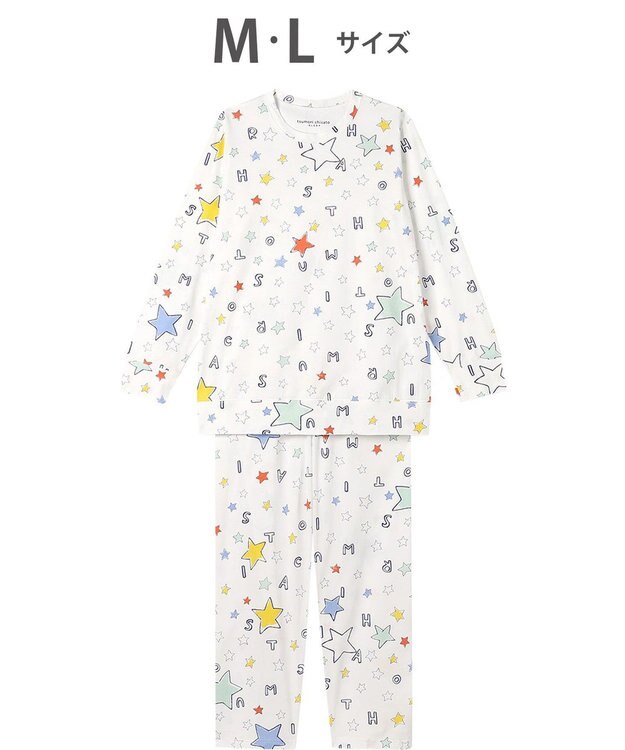 tsumori chisato SLEEP ツモリチサト パジャマ 長袖 長ズボン 綿100%(本体) 天竺素材 レディース UDX558 /ワコール アイボリー