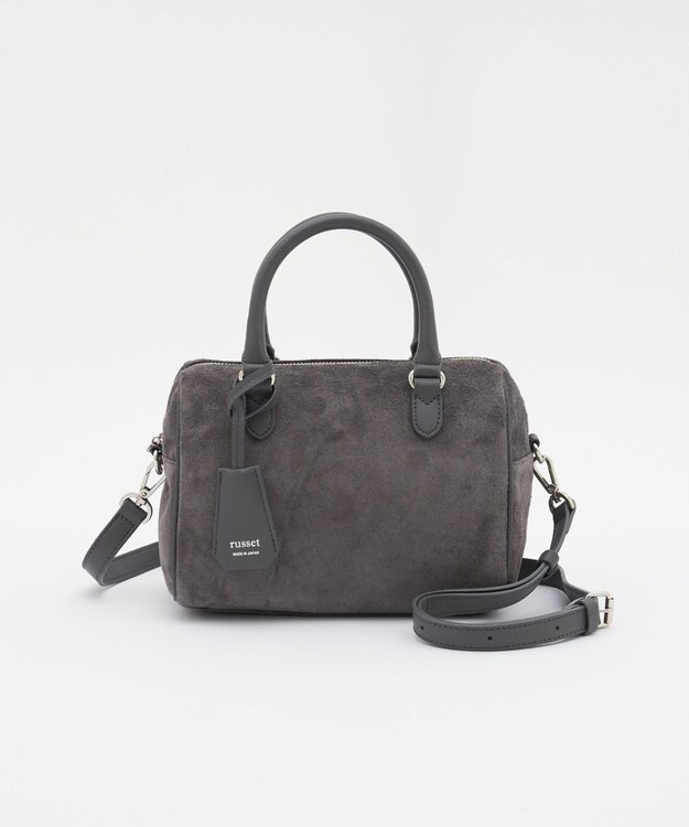 russet  スエード2WAYミニボストンバッグ(CE-1570-WEB) Gray