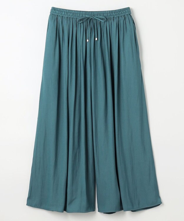 ANY L 【ウエストゴム】リラックススカーチョ ターコイズ