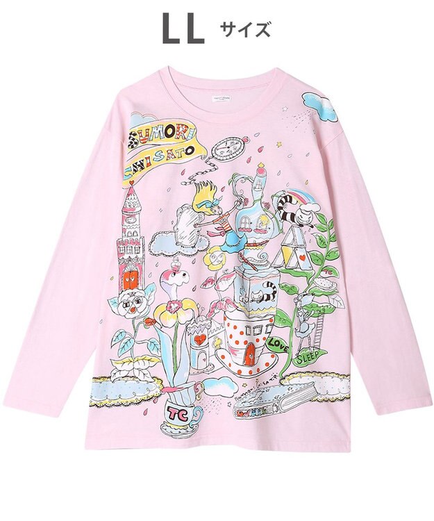 tsumori chisato SLEEP ツモリチサト トップス 綿100%(本体) 天竺素材 長袖 ルームウエア レディース UTX557 /ワコール