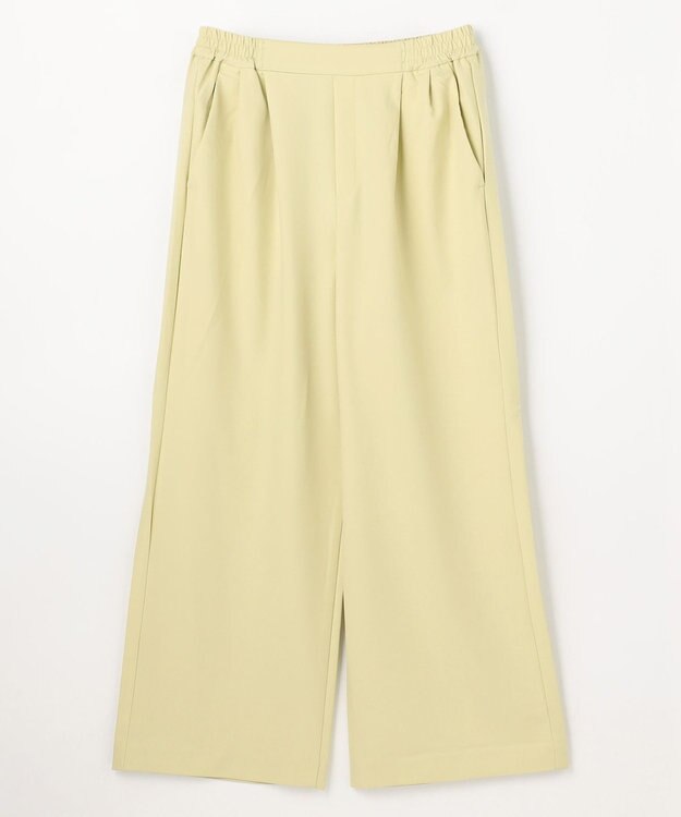 ANY イージーケアライトストレッチワイドパンツ イエロー