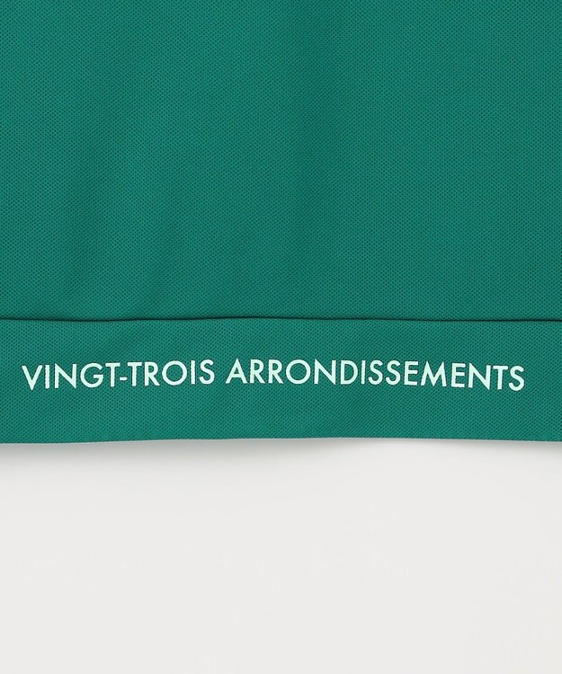 23区GOLF 【WOMEN】【吸水速乾/UVカット】メッシュフレンチポロシャツ パイングリーン系