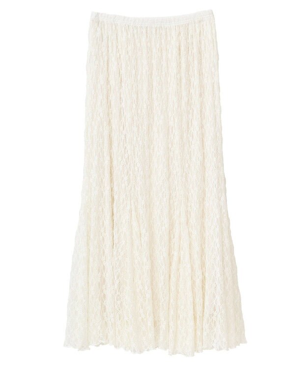 Green Parks ２ＷＡＹパネル切り替えレースフレアスカート Ivory