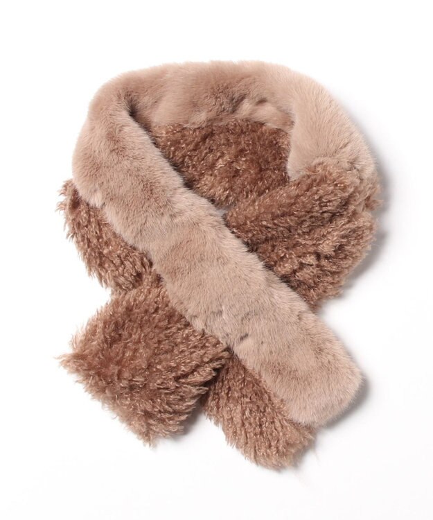 UNBILLION カシュネ cache nez / フェイクファーボアマフラー オーク