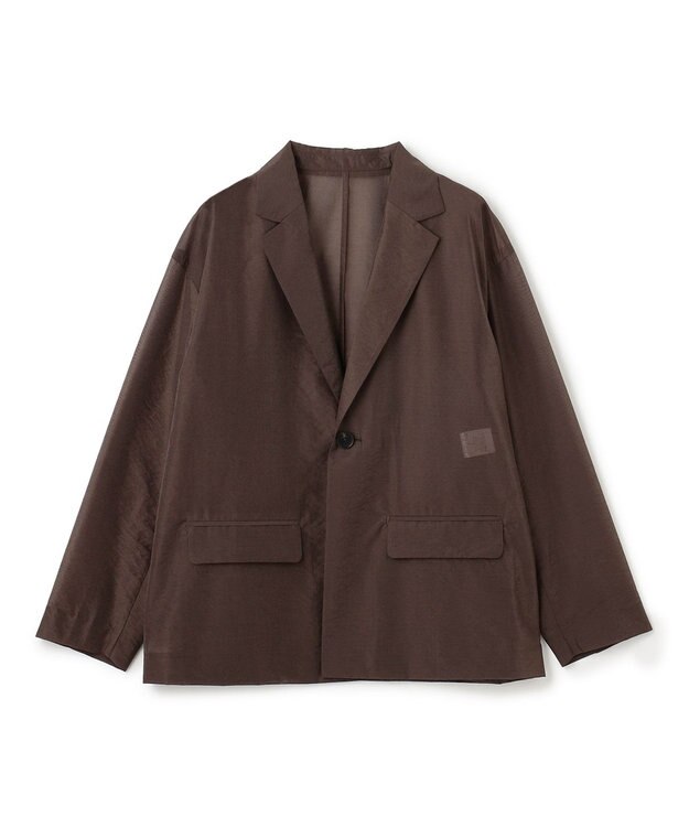 uncrave 【久慈暁子さん着用】シアー オーガンジー シャツ ジャケット ブラウン（佐藤晴美さん着用）