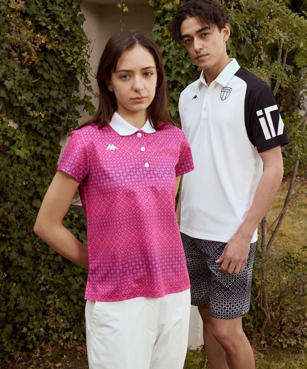 FILA GOLF／marie claire 【Kappa】半袖ポロシャツ ピンク