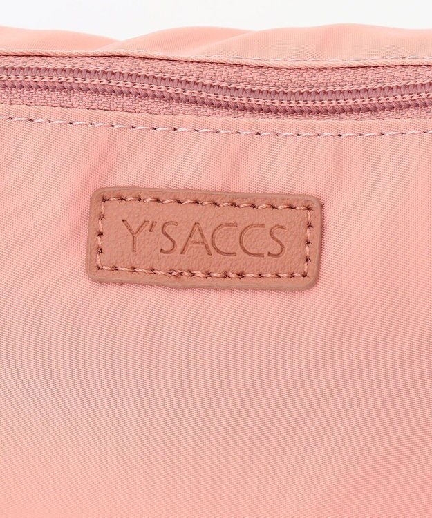 Y'SACCS ポーチ付きドットジャカードトート ピンクベージュ