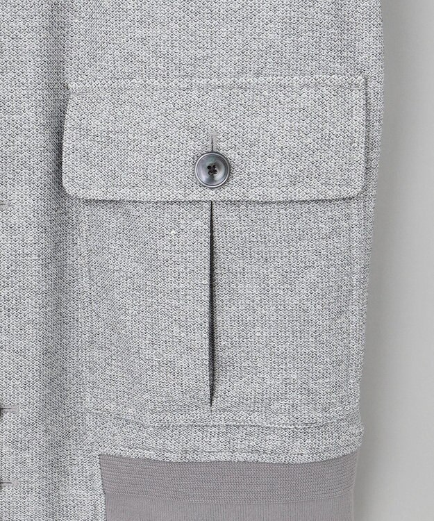 GOTAIRIKU 新作【ストレッチ/洗える/吸水速乾】ノルマンディーリネン A-1ブルゾン ライトグレー系8