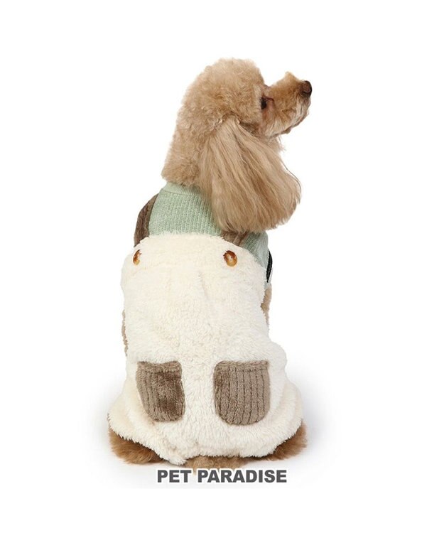 PET PARADISE ペットパラダイス ボア パンツつなぎ 小型犬 緑