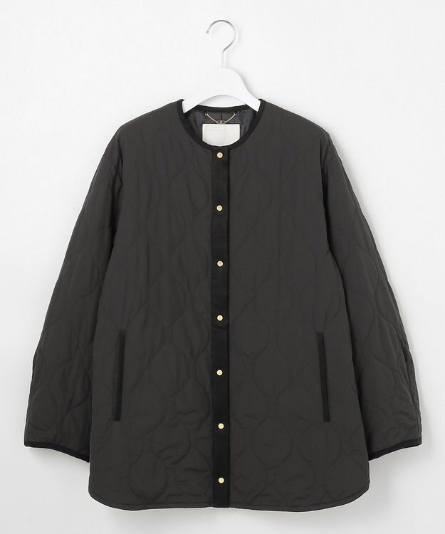 自由区 S 【洗える】パディングキルト アウター ブラック