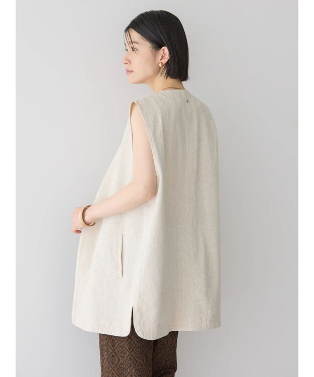 AMERICAN HOLIC リネンブレンドジレベスト Beige Mixture