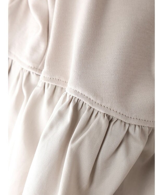 AMERICAN HOLIC 異素材ティアードプルオーバー Gray Beige