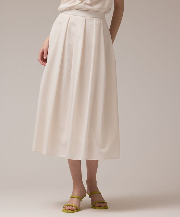 GRACE CONTINENTAL フレアタックスカート キナリ