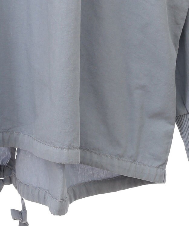 Green Parks ピグメント裾ドロストカットチュニック Sax