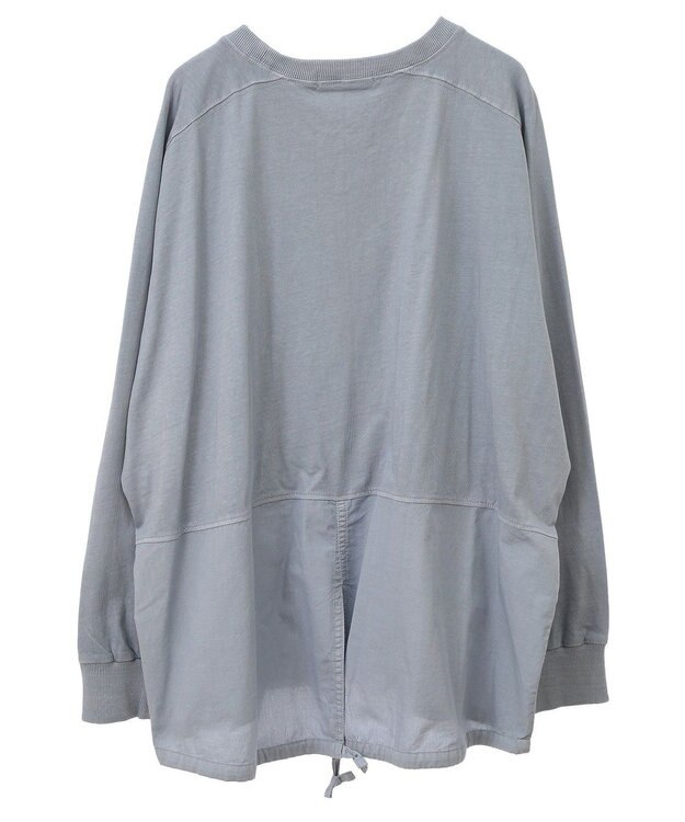 Green Parks ピグメント裾ドロストカットチュニック Sax