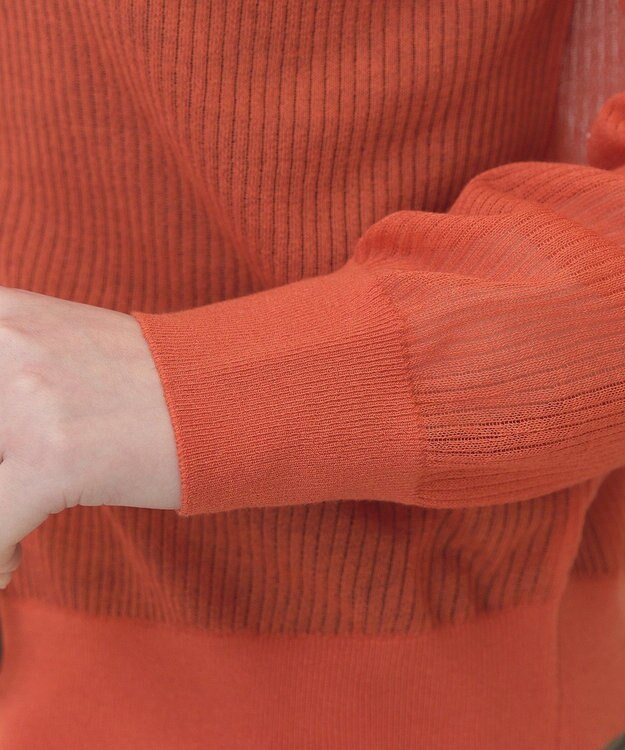 AMERICAN HOLIC シアーリブニットカーディガン Red