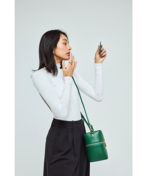 style code 【VerdeVari/ヴェルデヴァリ】バニティバッグ グリーン