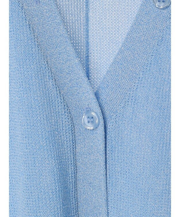 Green Parks ＵＶカット加工　ドルマンニットカーディガン Blue