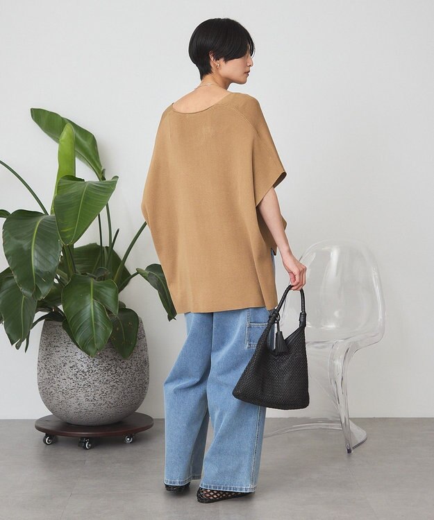 AMERICAN HOLIC Vネックニットベスト Camel