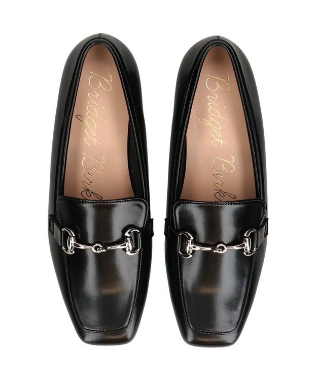 Bridget Birkin ＜抗菌消臭＞【Bridget Birkin】スクエアトゥビットローファー ブラック