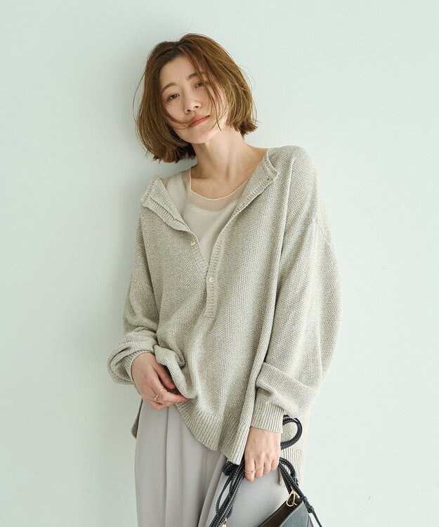 YECCA VECCA チュールMIXリブインナー Beige