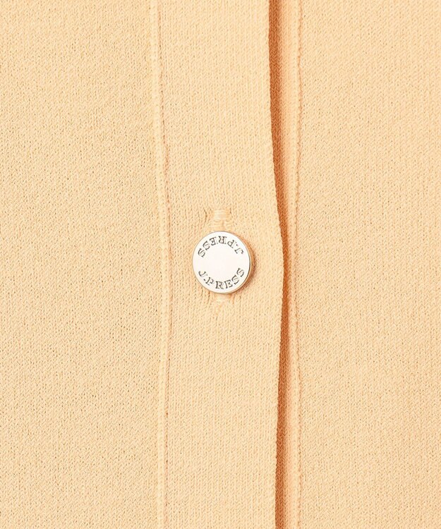 J.PRESS LADIES L 【洗える】レーヨンエリートストレッチ 編み柄 カーディガン イエロー系