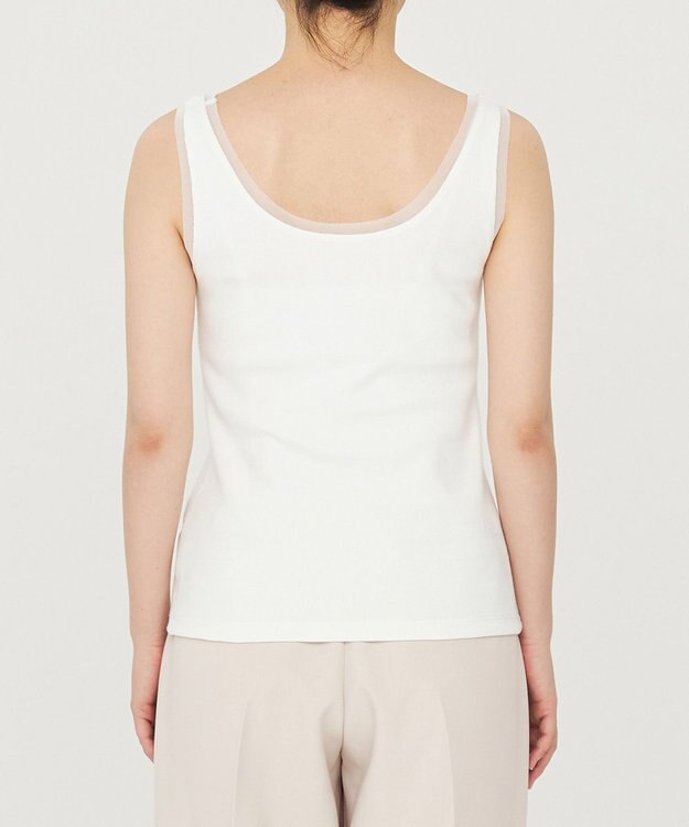 uncrave チュールコンビ タンクトップ（uncrave STANDARD） ホワイト