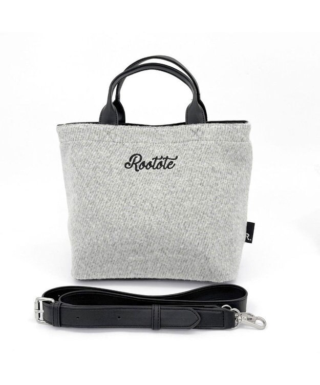 ROOTOTE 3653【2way】SC.スクエア.ウールムジ-A 01：アイボリー