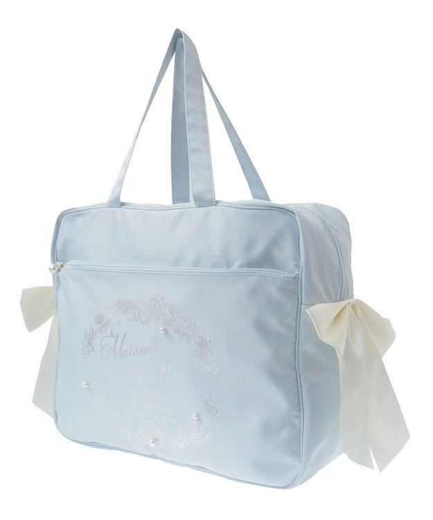 Maison de FLEUR シーシェルプリントキャリーオンバッグ Light Blue