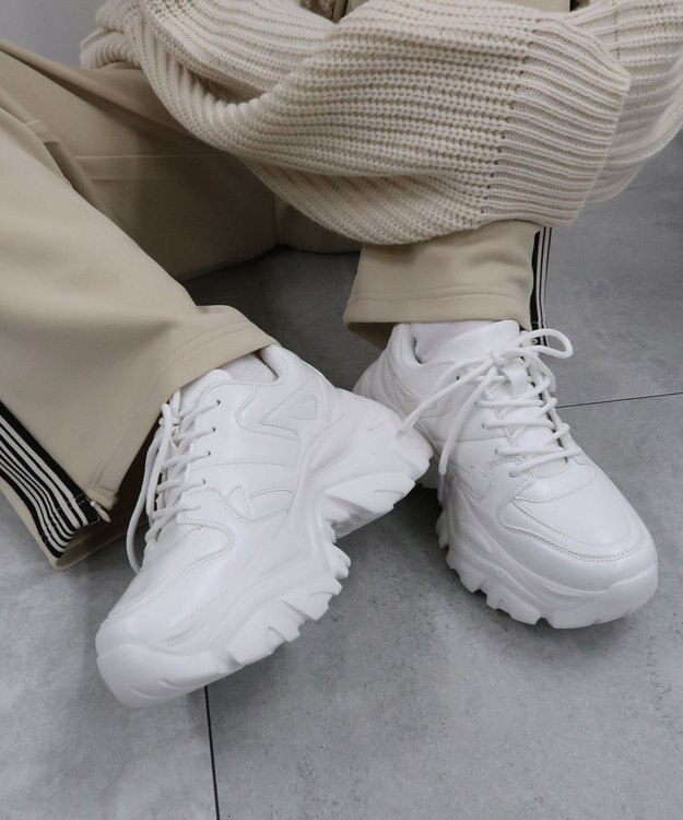 WEGO 厚底ダッドスニーカー ホワイト