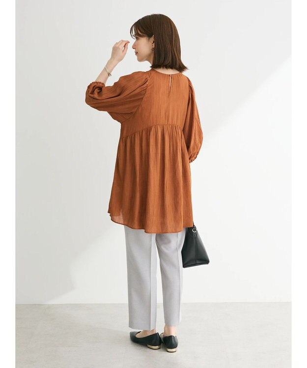 Green Parks ＢＰ　ボリュームスリーブチュニック Brown