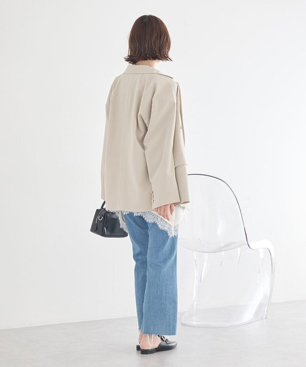 earth music&ecology 【予約】ランジェリーライクレースキャミ アイボリー