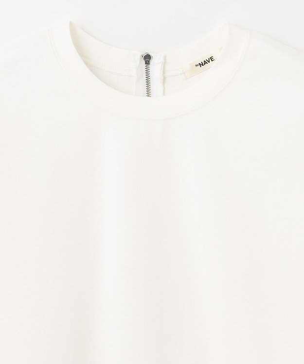 NAVE 【ReNAVE　UVカット・接触冷感・洗える】ボリュームスリーブジャージー ホワイト