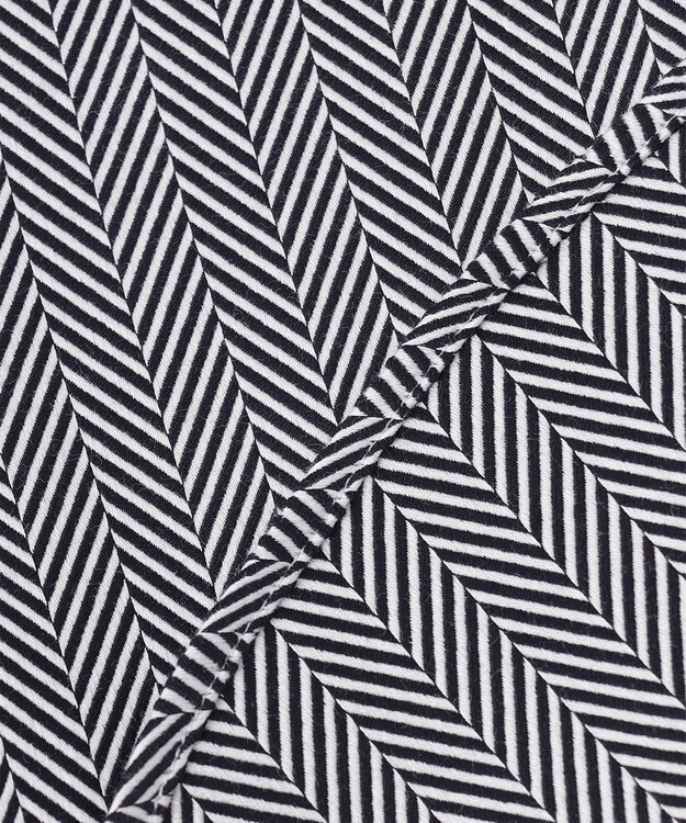 JOSEPH HOMME クレイジーツイルへリンボン　イタリアンカラーシャツ ブラック系1