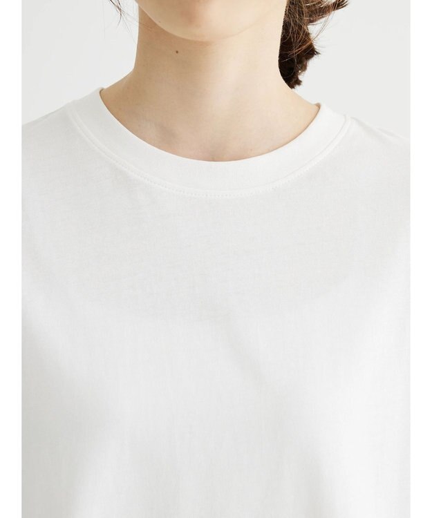 Green Parks 布帛レイヤー半袖チュニック Off White